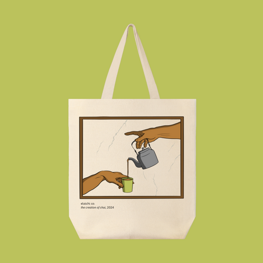 "The Creation of Chai" Tote